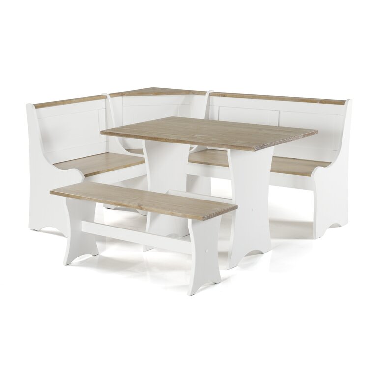 Lark Manor Alleris 6 Person Breakfast Nook Dining Set with